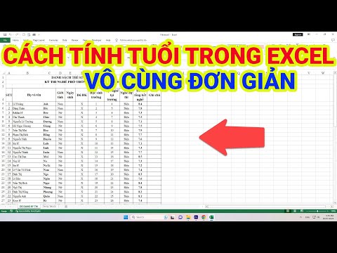 Cách Tính Tuổi Trong Excel Đơn Giản Và Nhanh Chóng 2023 mới nhất Cách Tính Tuổi Trong Excel Đơn Giản Và Nhanh Chóng 2023 mới nhất