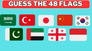 Guess The 48 Flags Challenge | Quiz Challenge