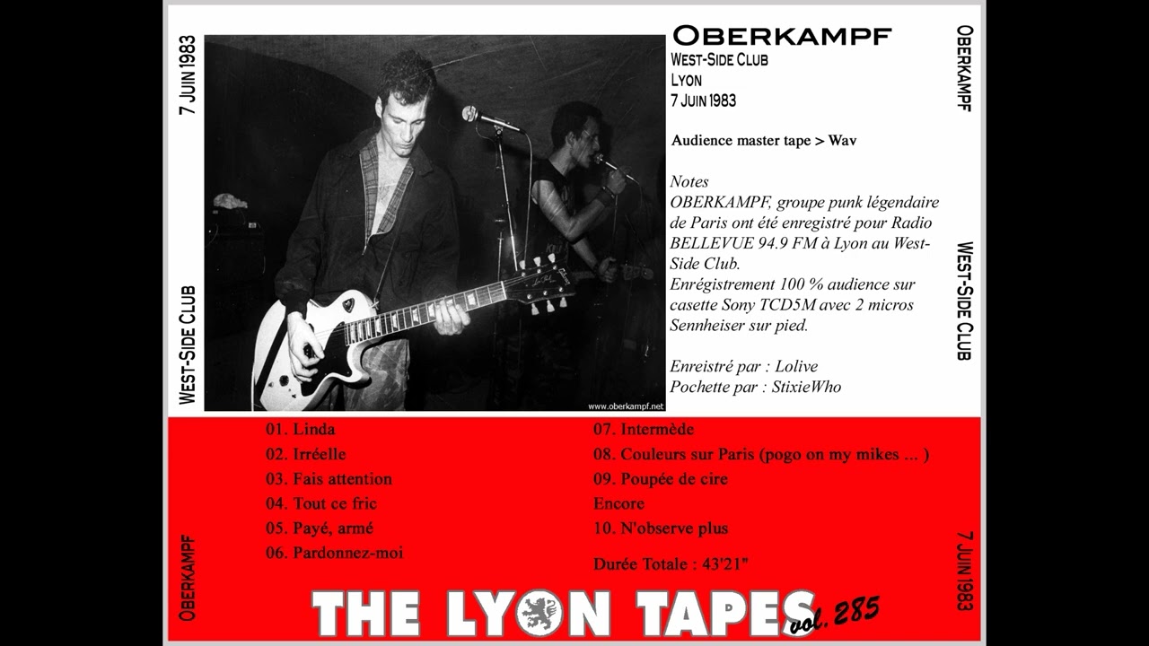 OBERKAMPF live lyon 7 juin 1983