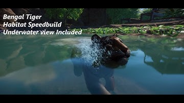 Small & Simple Bengal Tiger Habitat Speed Build | Planet Zoo