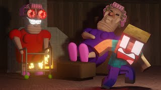 ZOMBIE ESCAPE GRUMPY GRAN HORROR ( Scary Obby ) - Roblox Animation #3