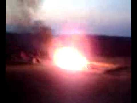 Exploding campfire