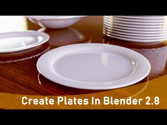 to Arrangement stå på række How To Model Plates and Bowls: Beginner Blender 2.8 Modeling Tutorial -  YouTube