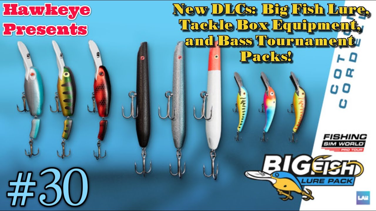 Fishing Sim World - #30: New DLCs: Big Fish Lure, Tackle Box Equipment, and  Bass Tournament Packs! 