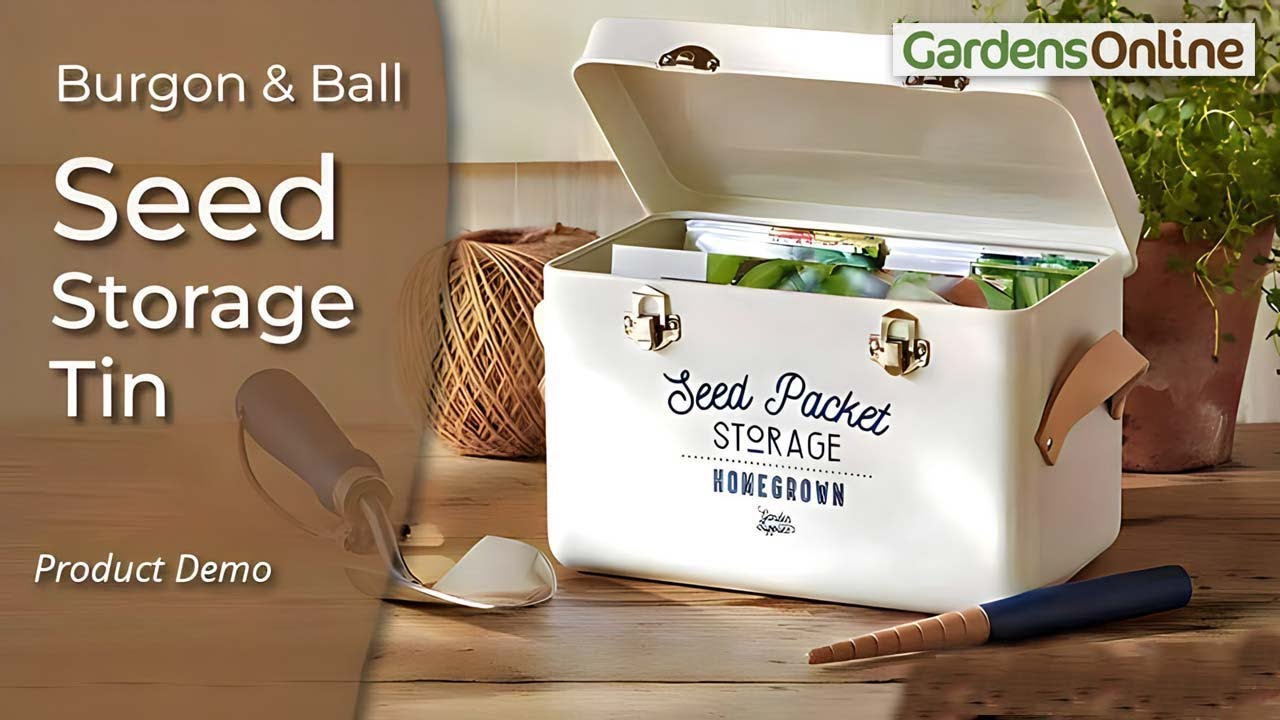 Burgon & Ball Seed Packet Storage Tin 