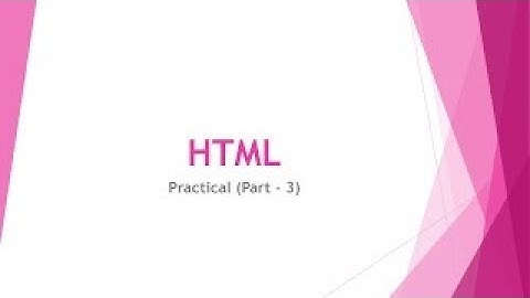 HTML Practical  (Head tag, Body tag, Superscript, Subscript,  Bold, Italic, Underline)