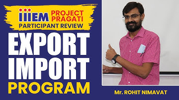 Participant Review About Our Project Pragati - Mr Rohit Nimavat | iiiEM