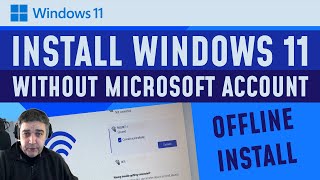 install windows 11 without microsoft account or internet