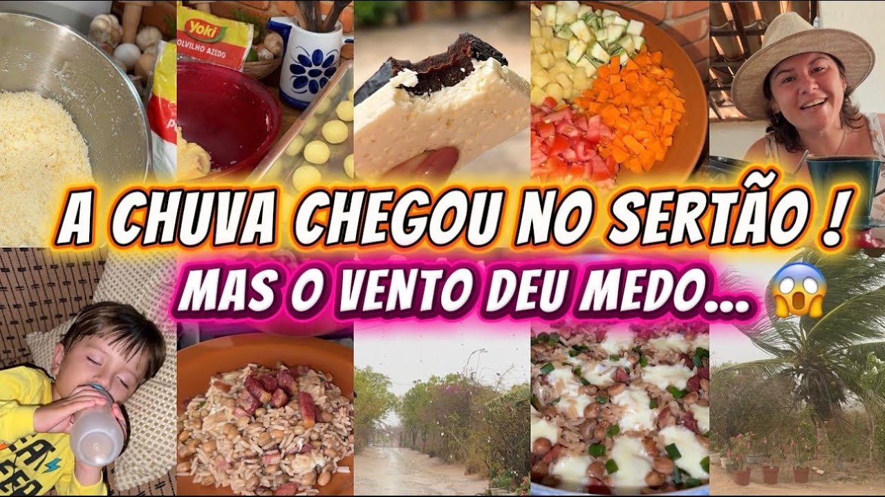 DOMINGÃO / FIZ PÃO DE QUEIJO / BAIÃO DE DOIS DELICIOSO / CHUVA COM MUITO VENTO 