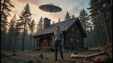 Alien Professor Assigns a ‘No-Tool Shelter Building’ Task—Human Builds a Heated Log Cabin Overnight