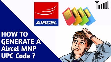 How to generate a UPC code without aircel network