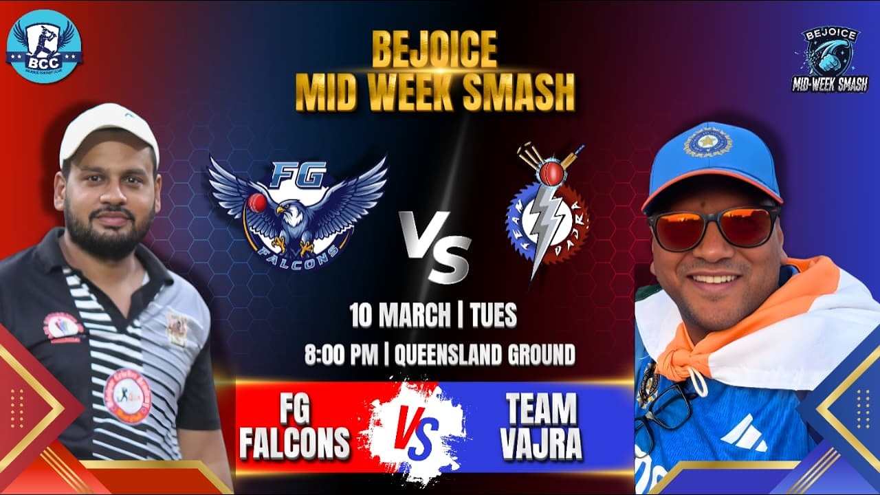 10-Mar-26 FG Falcons CC Vs Team Vajra {Highlights}