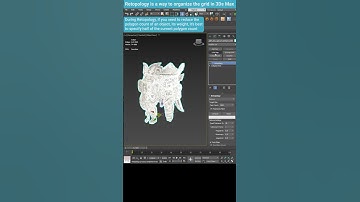 Mastering Retopology in 3Ds Max: Bringing Order to 3D Meshes #shorts  #3dsmax #tips #retopology