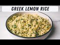 Easy and delicious greek lemon rice