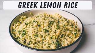 Easy and Delicious Greek Lemon Rice