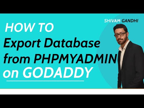 how to download database from godaddy hosting