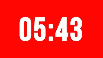 5 Minute 43 Second Timer With Alarm Without Music