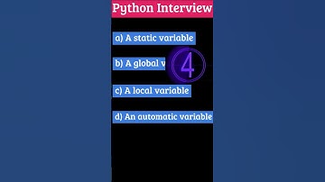 What is a variable defined outside a function referred to #python3 #interview #shortsfeed  #quiz