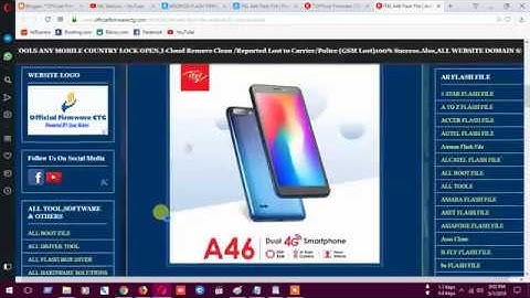 ITEL A46 Flash File | Android 8.1 Oreo | FRP Hang Logo Fix New Customer Care Firmware