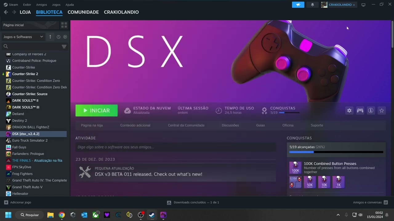 DSX VS DS4Windows qual utilizar no dualsense?