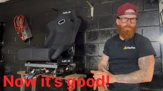 NRG innovations racing seat adjustment 
