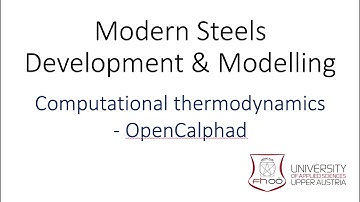 Computational thermodynamics - OpenCalphad, by Professor  Bo Sundman