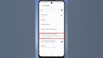 How to set limit devices connected to hotspot | Hotspot devices limit kaise set karen #shorts