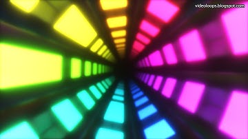 VJ Loop 33 - Circular Tunnel & Horizontal Lights - 4K - [30 min]