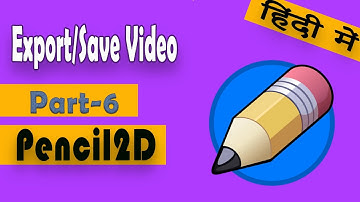 How to export video in Pencil2D in Hindi(Part-6) | The Creator Bhai | Pencil 2D tutorial in Hindi