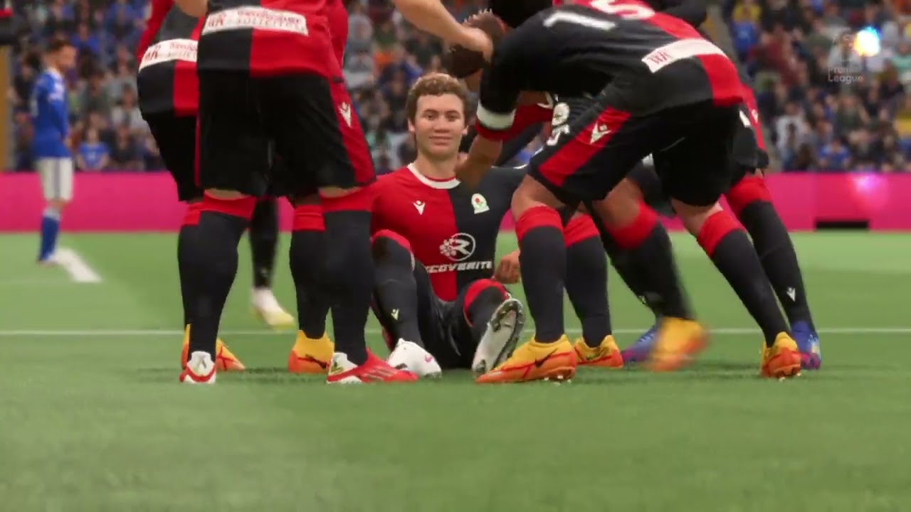 FIFA 22 Blackburn Rovers Road To Glory Leicester City Vs Blackburn Rovers League Season 3 #12