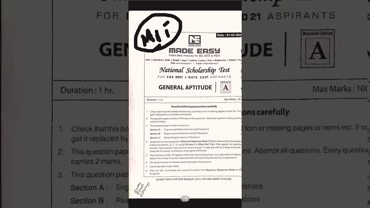 National Scholarship Test Made Easy 2020 Aptitude YouTube