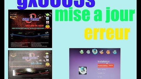 GX6605S MISE A JOUR ERREUR