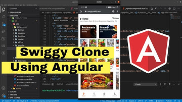 Creating clone of Swiggy food delivery app using Angular from scratch ! [timelapse]