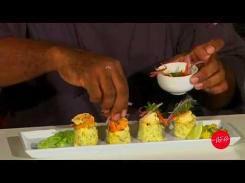 Passion Shrimp With Avocado Mousse
