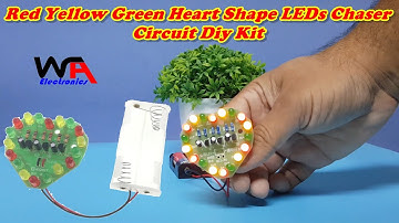 Heart Leds Chaser Running Effect | Diy Simple & Easy Electronics Projects With Circuit Diagram