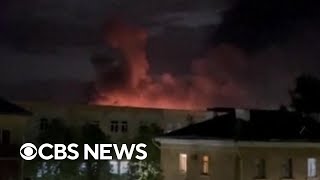 Russia accuses Ukraine of large-scale drone attack