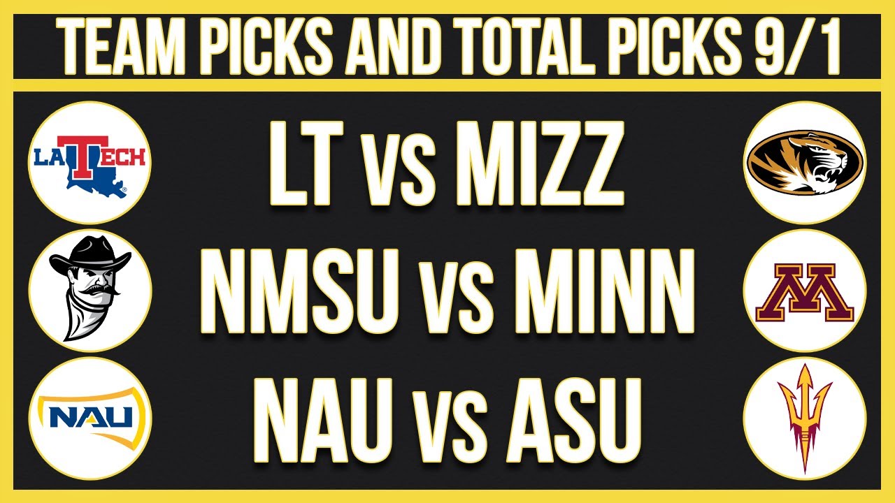 FREE College Football Picks and Predictions Today 9/1/22 NCAAF Picks