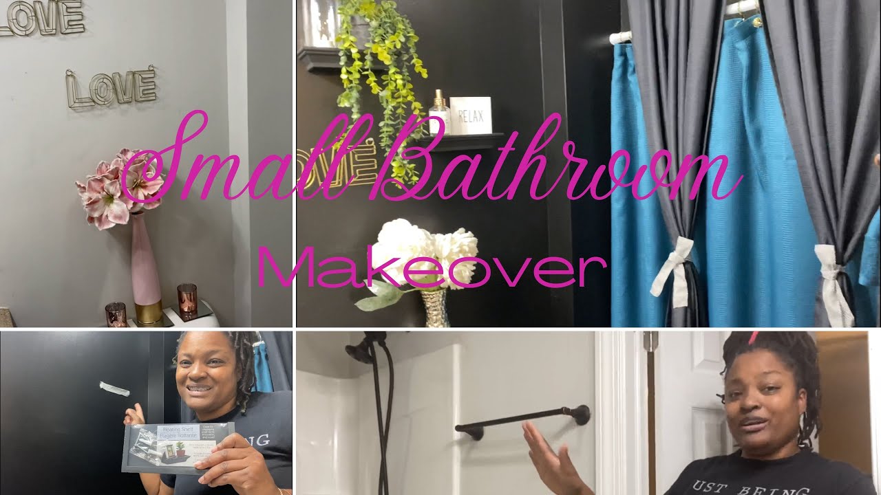 Small Bathroom Makeover YouTube