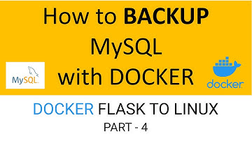 How to BACKUP MySQL database with Docker on Ubuntu