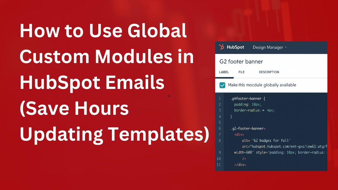 How to Use Global Custom Modules in HubSpot Emails (Save Hours Updating ...