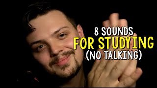 ASMR For Students - 8 Sounds for Studying and Focus (no talking)