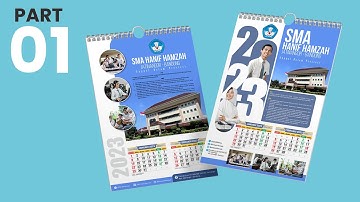 DETAIL - Tutorial Membuat 2 BUAH Desain Kalender Dinding 2023 - PART 1 -CorelDRAW #EdukasiGrafis