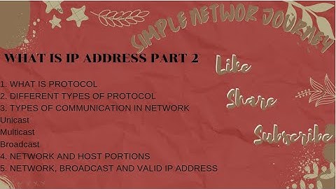 WHAT IS IP ADDRESS PART 2 (INTERVIEW QUESTION)