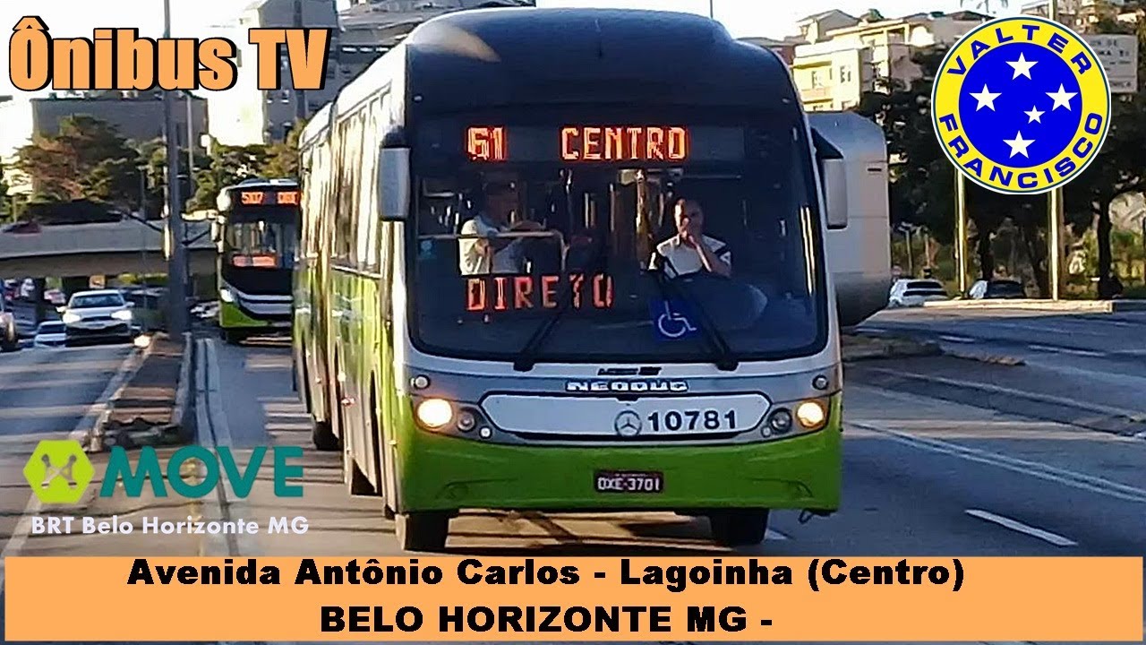 Av. Antônio Carlos - Lagoinha (Centro) - BELO HORIZONTE MG - Move BRT - Movimento de Ônibus