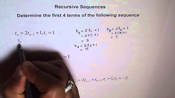 First 4 Terms of Recursive Sequence
