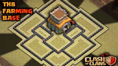 Clash of Clans - Th8 farming base | Hybrid base | Dark elixir storage protected 2016