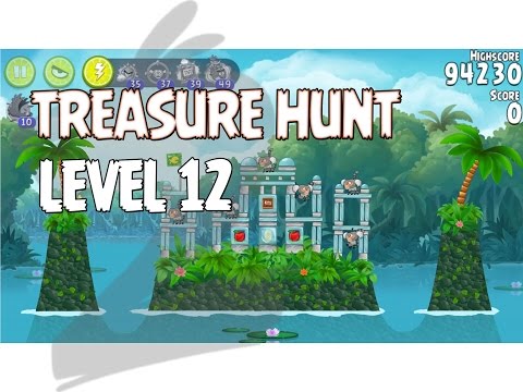 Angry Birds Rio Level 12 Treasure Hunt Walkthrough 3 Star