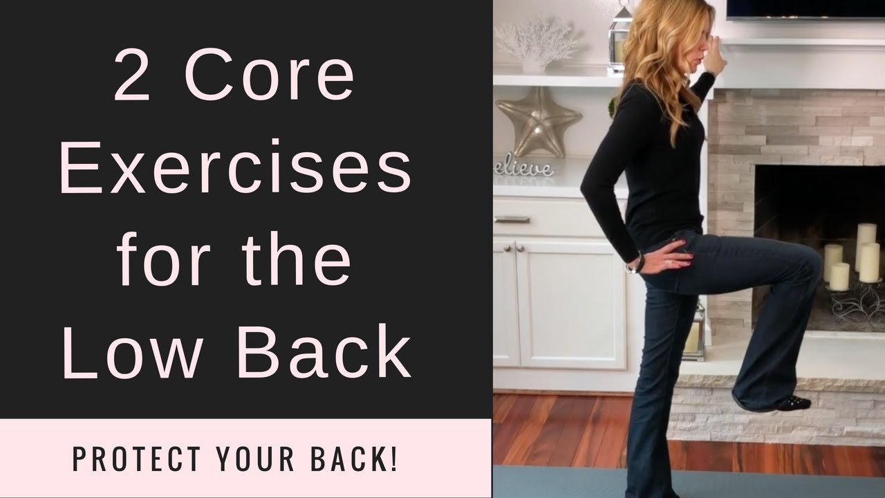 Low Back Pain I 2 Simple Core Exercises to Protect Your Back! - YouTube