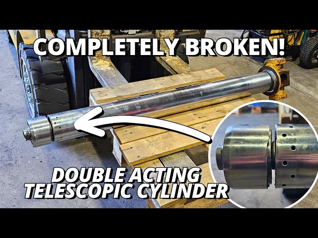 Saved From Scrap! Repair BROKEN Double-Acting Telescopic Cylinder! class=