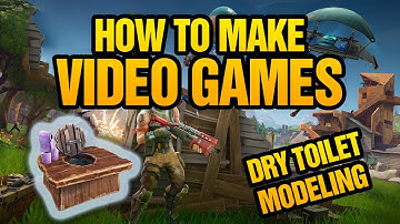 How To Make Your Own Video Game: Fortnite Dry Toilet [3ds max tutorial]